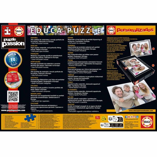 Puzzle EDUCA 1500 peças fases cósmicas