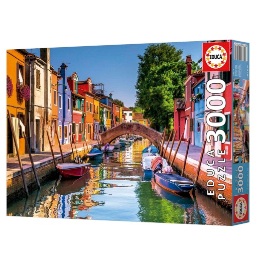 Puzzle EDUCA de 3000 piezas, Burano, Italia