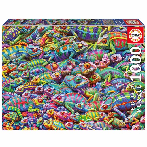 Puzzle EDUCA 1000 peças caos camaleónico
