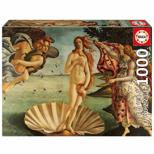 Puzzle EDUCA 1000 peças O Nascimento de Vénus, Sandro Botticelli