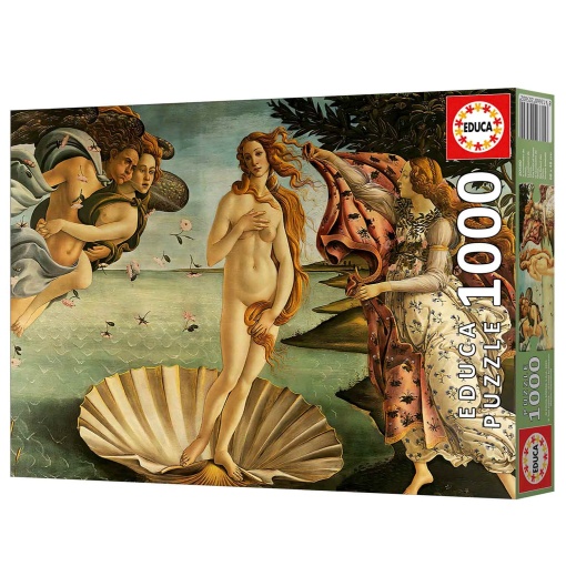 Puzzle EDUCA 1000 peças O Nascimento de Vénus, Sandro Botticelli