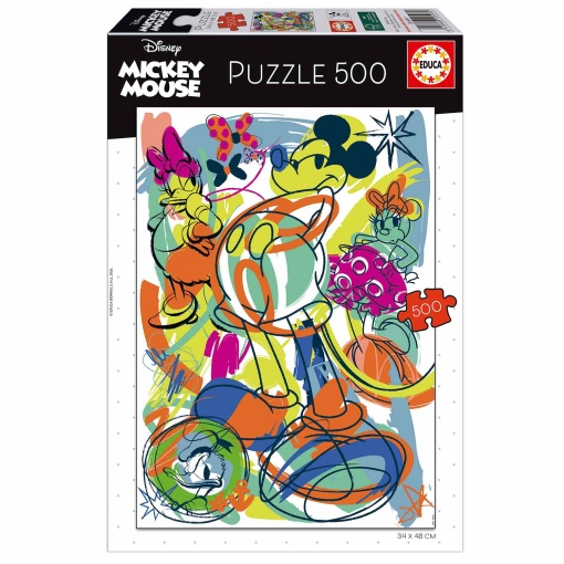 Puzzle EDUCA 500 peças Disney Mickey & Friends