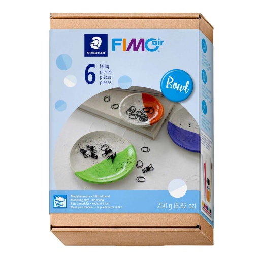 Conjunto de pasta de modelar FIMO Air bowl 6 peças