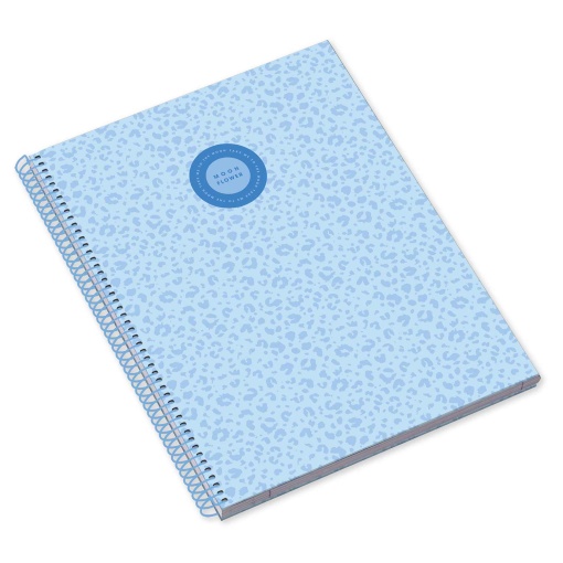 Caderno A4 capa dura espiral AMBAR Moonflower Teen pautado 80 folhas 90g sortido