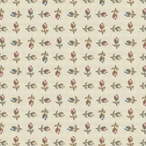 Tecido Fuxicos e Fricotes Amo Aplique mini rosinhas creme 1x1,50m