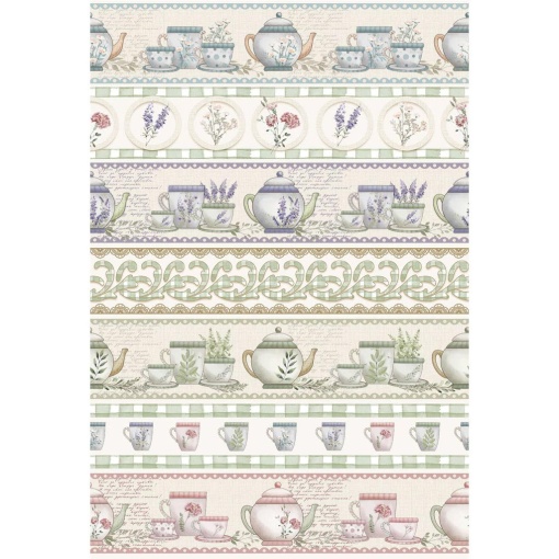 Tecido Fuxicos e Fricotes Mesa Chic barrado 1x1,50m