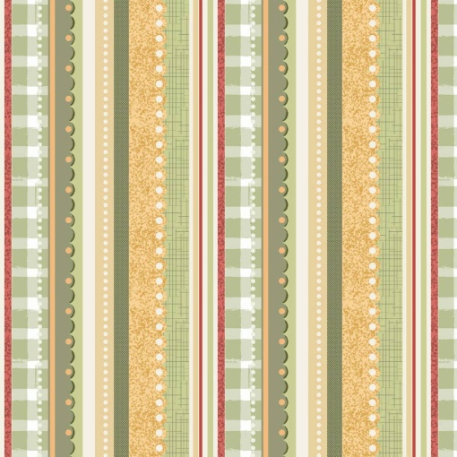 Tecido Fuxicos e Fricotes Picnic barrado 1x1,50m