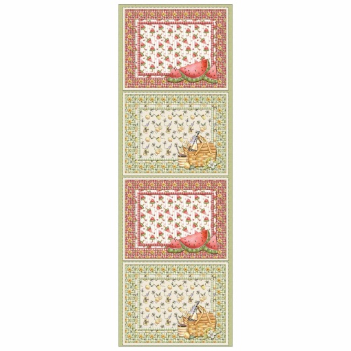 Tecido Fuxicos e Fricotes Picnic painel individuais 50x150cm