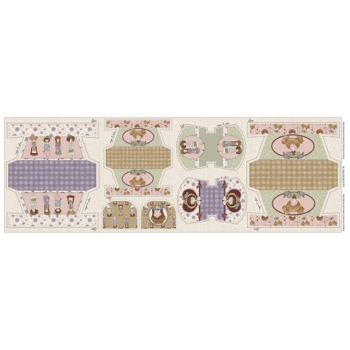 Tecido Fuxicos e Fricotes My Dolls painel necessaire 50x150cm