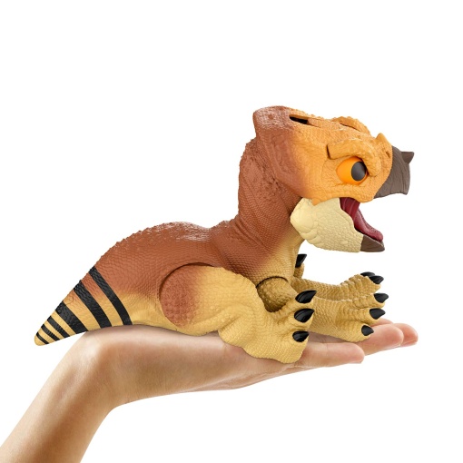 Jurassic World Rebirth Primal Protector Aquilops Dolores interativo 20 cm Mattel JGC01