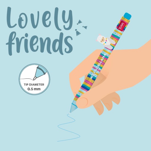 Esferográfica de gel LEGAMI Lovely Friends Llama "No probllama"