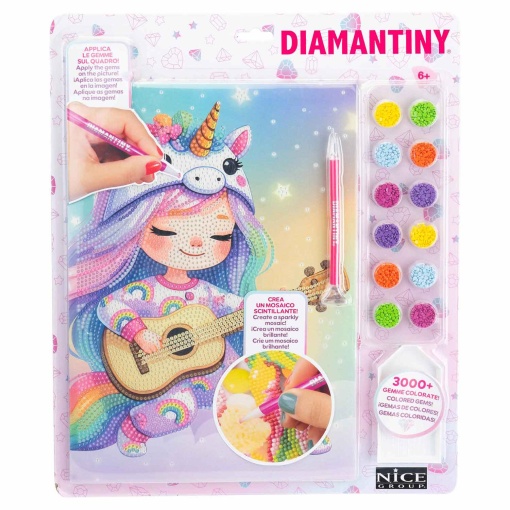 Pintar com diamantes kawaii menina com guitarra NICE Diamantiny