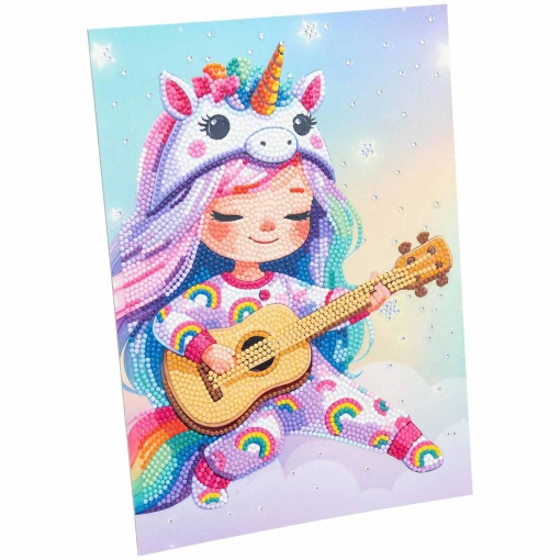 Pintar com diamantes kawaii menina com guitarra NICE Diamantiny
