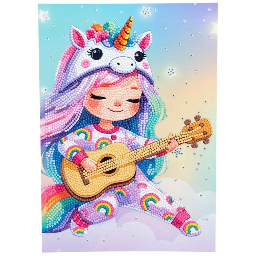 Pintar com diamantes kawaii menina com guitarra NICE Diamantiny