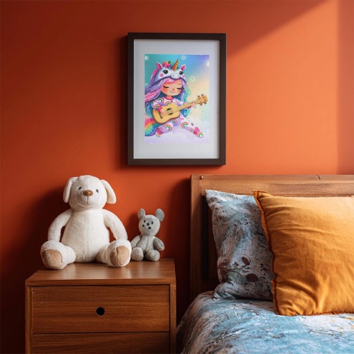 Pintar com diamantes kawaii menina com guitarra NICE Diamantiny