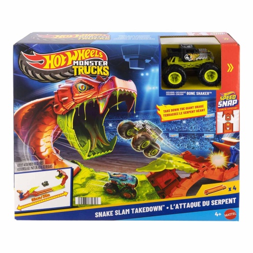 Hot Wheels Monster Trucks pista Snake Slam Takedown Mattel JJN44