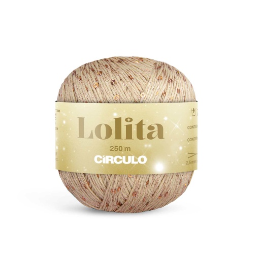 Fio de croché CÍRCULO Lolita 100g champanhe 7683
