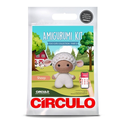 Kit de croché CÍRCULO amigurumi Too Cute - Ovelha 2