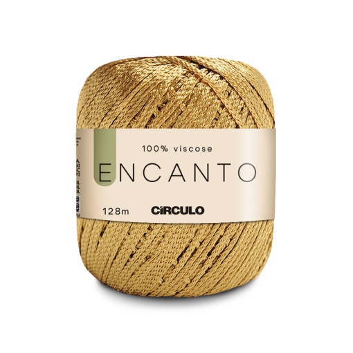 Fio de croché CÍRCULO Encanto 100g ouro 7577
