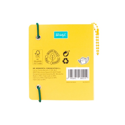 Álbum de tarjetas de objetivos maravillosos del Sr. Maravilloso