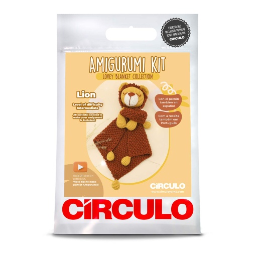 Kit de croché CÍRCULO amigurumi Doudou - Leão 3