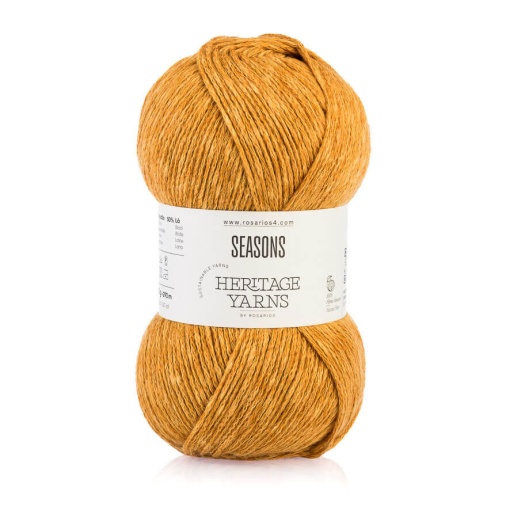 Fio de tricot Rosários 4 Seasons 100 g amarelo torrado