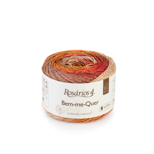 Fio de tricot Rosários 4 Bem-me-quer 100 g castanho