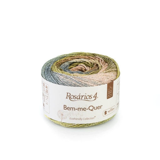 Fio de tricot Rosários 4 Bem-me-quer 100 g verdes