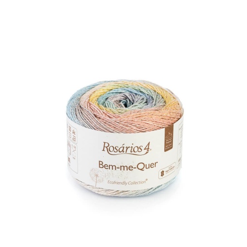 Fio de tricot Rosários 4 Bem-me-quer 100 g marshmallow