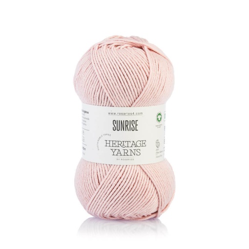 Fio de tricot Rosários 4 Sunrise 100 g rosa bebé