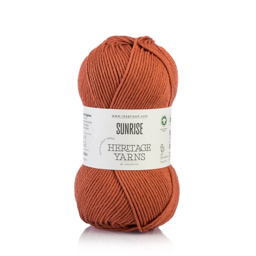 Fio de tricot Rosários 4 Sunrise 100 g canela