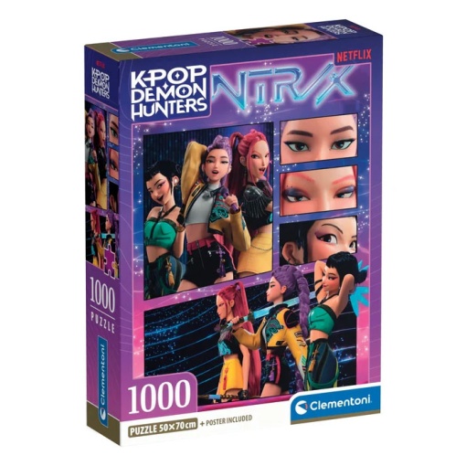 Puzzle CLEMENTONI 1000 peças K-Pop Demon Hunters Huntrix