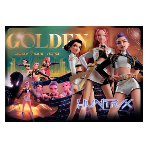 Puzzle CLEMENTONI 1000 peças K-Pop Demon Hunters GOLDEN Huntrix