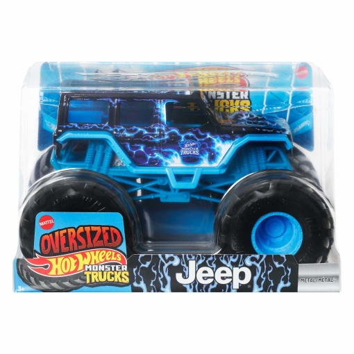 Hot Wheels Monster Trucks oversized metalizado Jeep Mattel FYJ83/JKP83