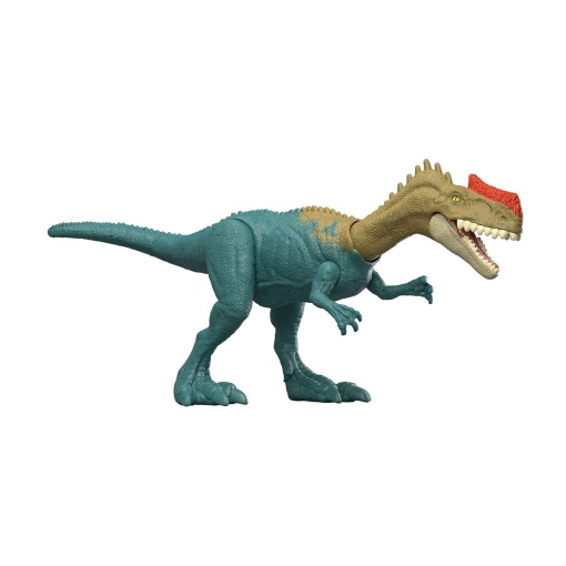 Pack de supervivencia de Jurassic World: Monolophosaurus frenético de 18 cm, Mattel JGB72 / JKL54