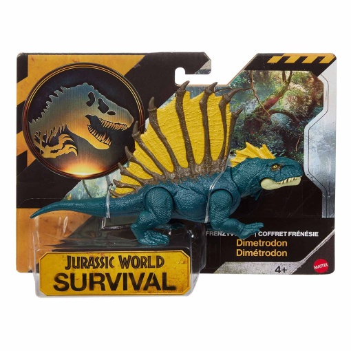 Paquete frenético de supervivencia de Jurassic World Dimetrodon 18cm Mattel JGB72 / JKL55