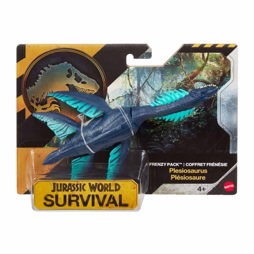Pack de supervivencia de Jurassic World Plesiosaurus frenético de 18 cm Mattel JGB72 / JKL57
