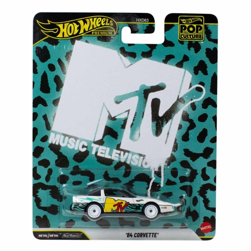 Hot Wheels Premium Pop Culture MTV '84 Corvette Mattel HXD63 / JHW93