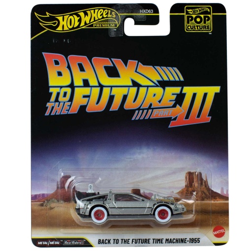 Hot Wheels Premium Pop Culture Regreso al Futuro Parte III Máquina del Tiempo - 1955 Mattel HXD63 / JHW94