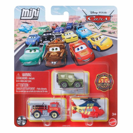 Disney Pixar Cars Mini Sargento / Rojo / Rotor Turbosky Mattel (3 unidades) GKG01 / JJW59