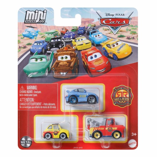 Mini figuras de Disney Pixar Cars: Sally, Luigi y Mater (3 unidades) GKG01 / JBH25