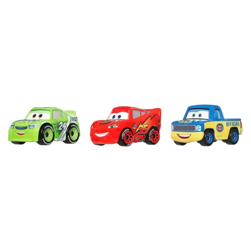 Mini figuras de Brick Yardley, Lightning McQueen y Dexter Hoover de Disney Pixar Cars, Mattel (3 unidades) GKG01 / JBH22