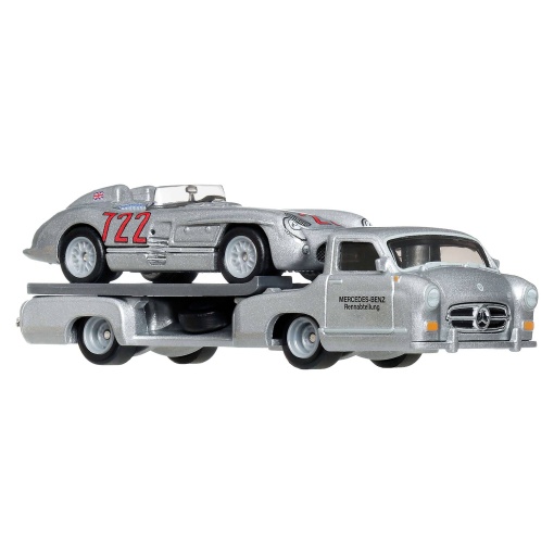 Transporte de equipo Hot Wheels Premium Car Culture Mercedes-Benz 300 SLR / Mercedes-Benz Renntransporter Mattel FLF56 / JHX90