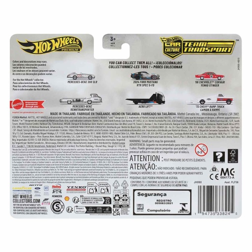 Transporte de equipo Hot Wheels Premium Car Culture Mercedes-Benz 300 SLR / Mercedes-Benz Renntransporter Mattel FLF56 / JHX90