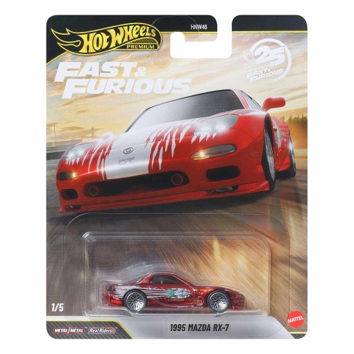 Hot Wheels Premium Fast & Furious 1995 Mazda RX-7 Mattel HNW46 / JHW71-LA10