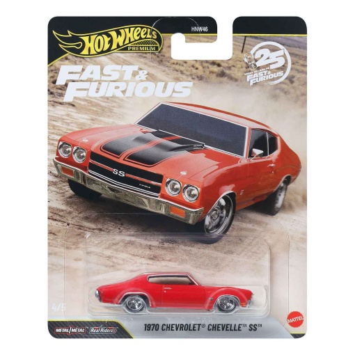 Hot Wheels Premium Fast & Furious 1970 Chevrolet Chevelle SS Mattel HNW46 / JHW73-LA10