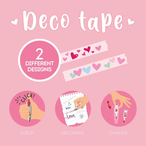 Caneta de fita decorativa LEGAMI Deco Tape heart