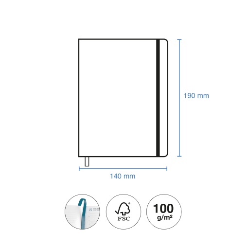 AGENDA ESCOLAR SEMANAL A5 2026/27 18 MESES MIQUELRIUS BACK TO BASICS PETROLEO COM ELASTICO MR26927