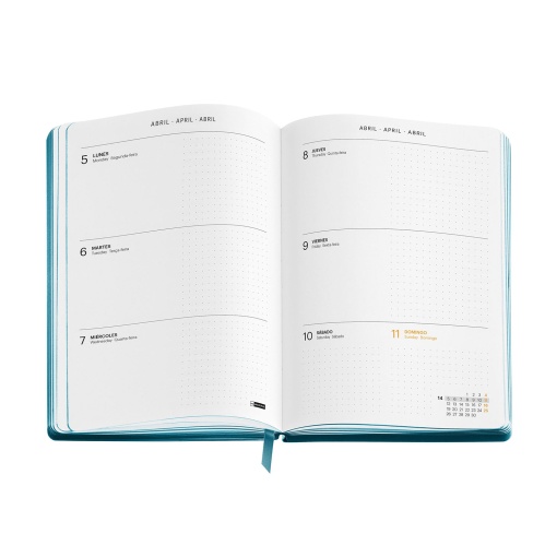 AGENDA ESCOLAR SEMANAL A5 2026/27 18 MESES MIQUELRIUS BACK TO BASICS PETROLEO COM ELASTICO MR26927