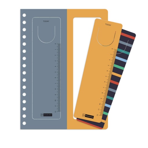 AGENDA ESCOLAR SEMANAL A5 2026/27 18 MESES ESPIRAL MIQUELRIUS PLUS WIRE-O STRIPES COM ELASTICO MR34623